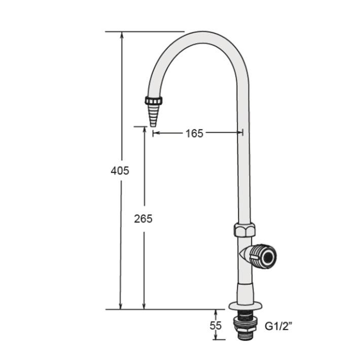 Demineralised Water Tap (Stainless Steel)