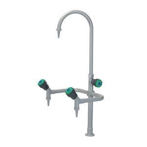 Deck Mounted, Triple-Outlet Water Tap -  Swing Gooseneck