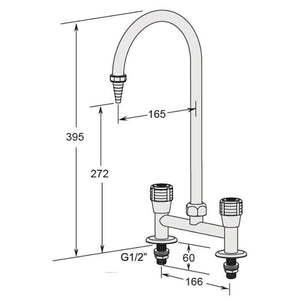 Stainless Steel Mixer - Swing Gooseneck