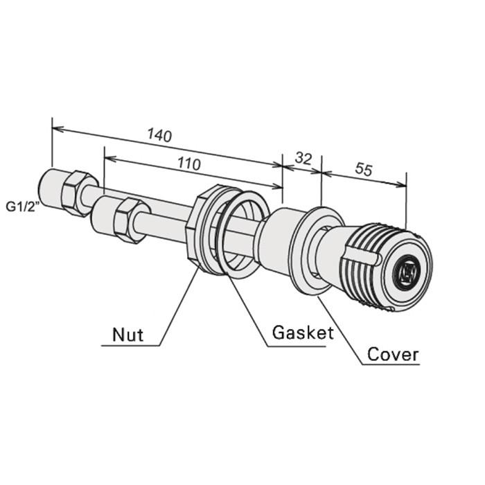 Panel Mounted, Remote Gas Valve