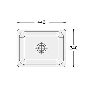 Polypropylene Sink440x340x280 mm