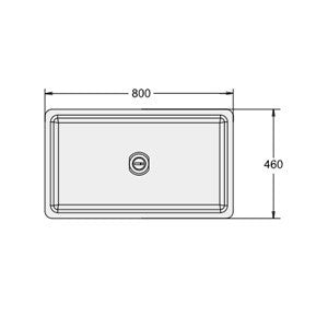 Polypropylene Sink 800x460x350mm